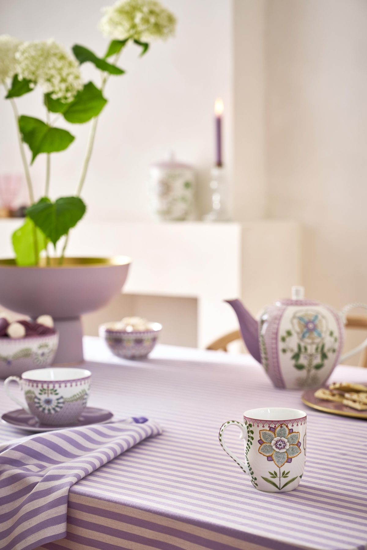 Pip Studio Lily & Lotus lila Mug Tasse 145ml – Bild 4