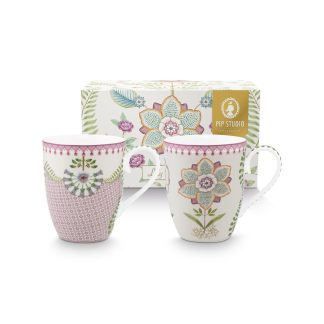 Pip Studio Lily & Lotus Mug Tasse 350ml lila