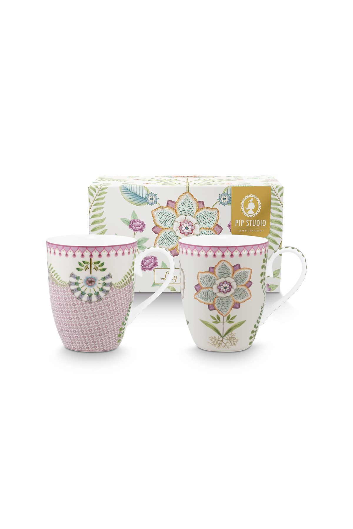 Pip Studio Lily & Lotus Mug Tasse 350ml lila