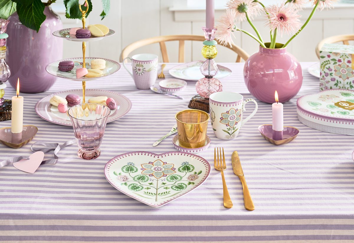 Pip Studio Lily&Lotus lila Tea for One 3 tlg. Set – Bild 11