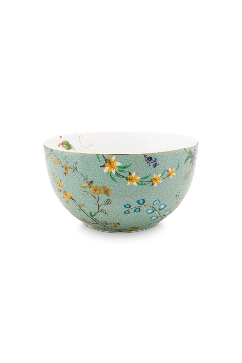 Pip Studio Jolie Flower türkis Bowl Schale 12cm