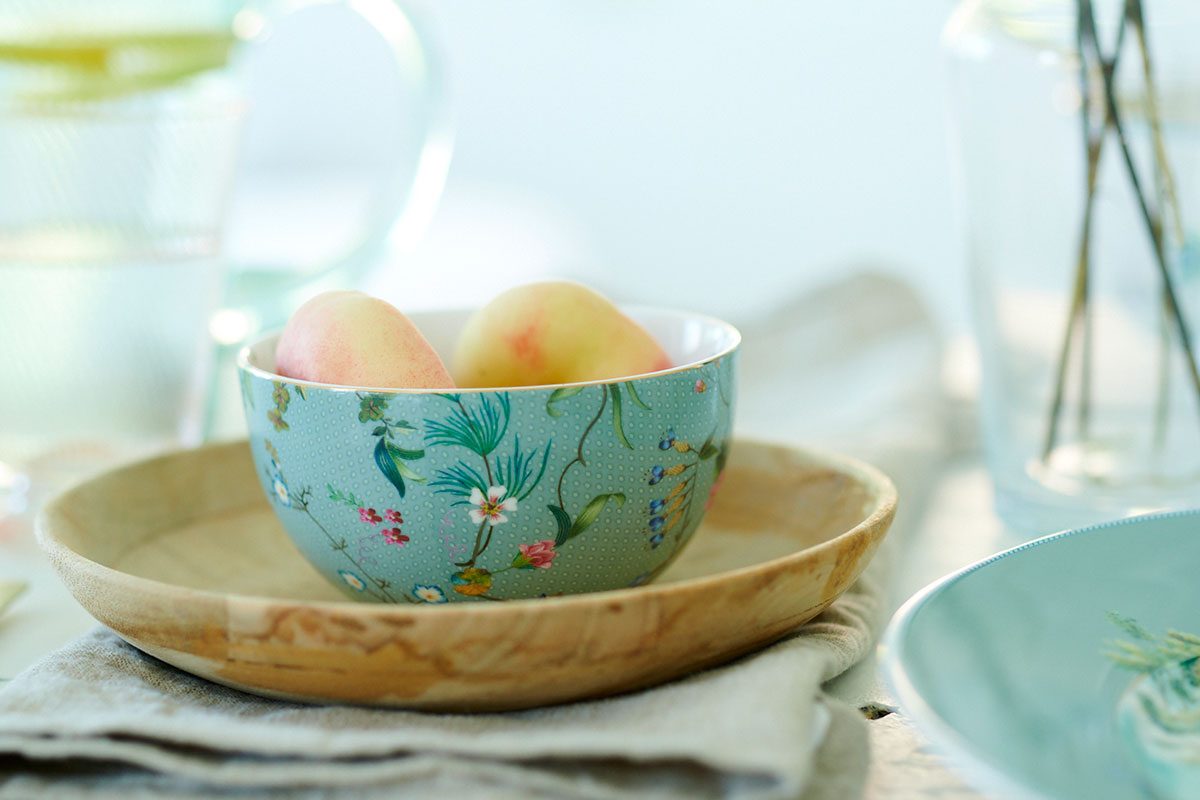 Pip Studio Jolie Flower türkis Bowl Schale 12cm – Bild 3