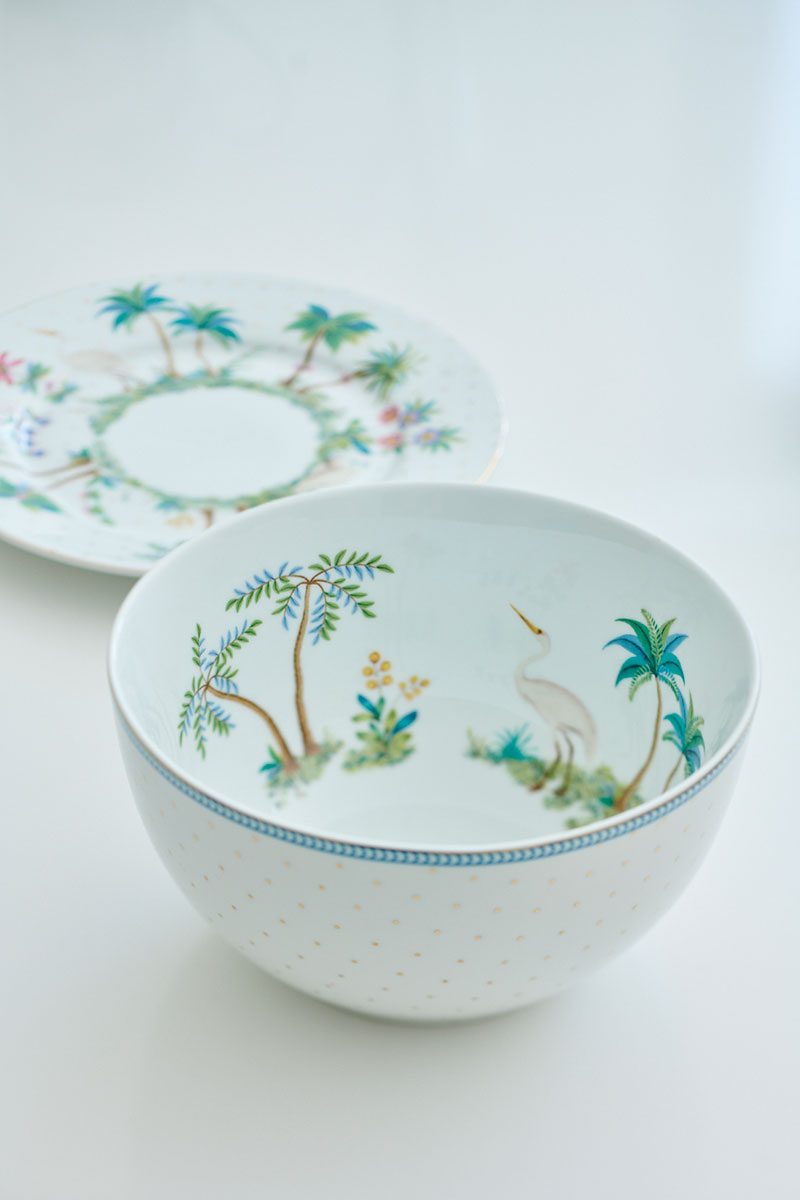 Pip Studio Jolie Bowl Schale 15 cm Flowers Dots gold – Bild 2