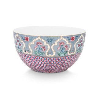 Pip Studio Flower Festival blue Bowl Salatschale 18 cm