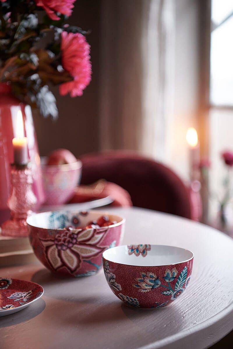 Pip Studio Flower Festival dark pink Bowl Schale 12cm – Bild 6