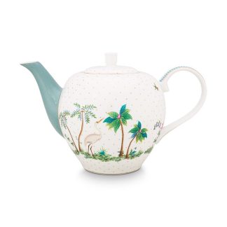 Pip Studio Jolie Tea Pot Teekanne groß Dots gold 1,6l