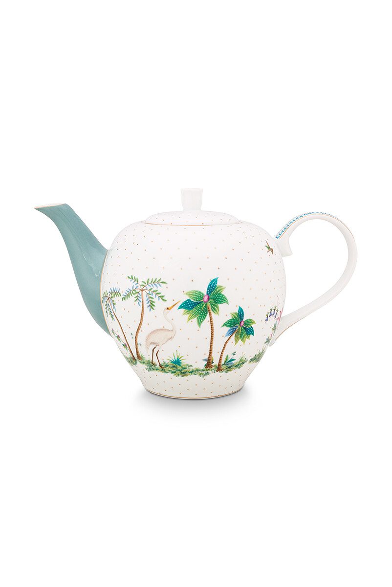 Pip Studio Jolie Tea Pot Teekanne groß Dots gold 1,6l