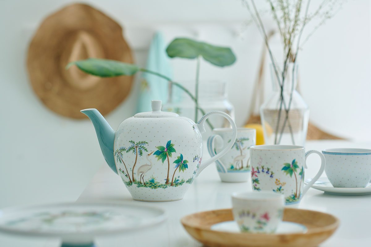 Pip Studio Jolie Tea Pot Teekanne groß Dots gold 1,6l – Bild 3
