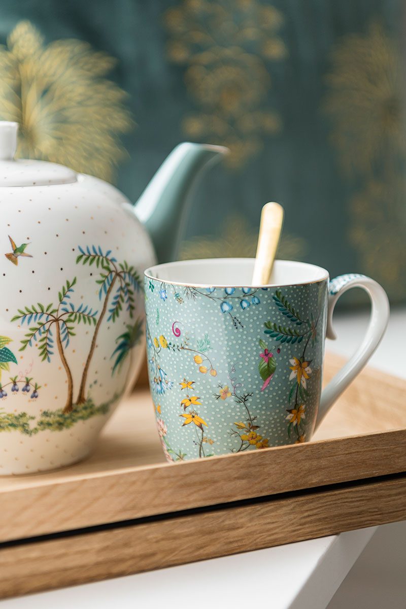 Pip Studio Jolie Tea Pot Teekanne groß Dots gold 1,6l – Bild 4