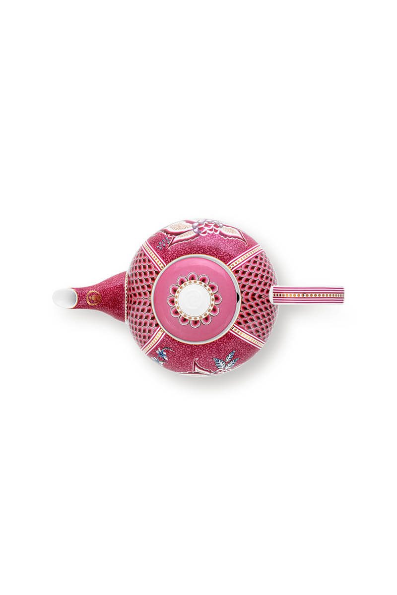 Pip Studio Flower Festival dark pink Tea Pot Teekanne 1,6l – Bild 5