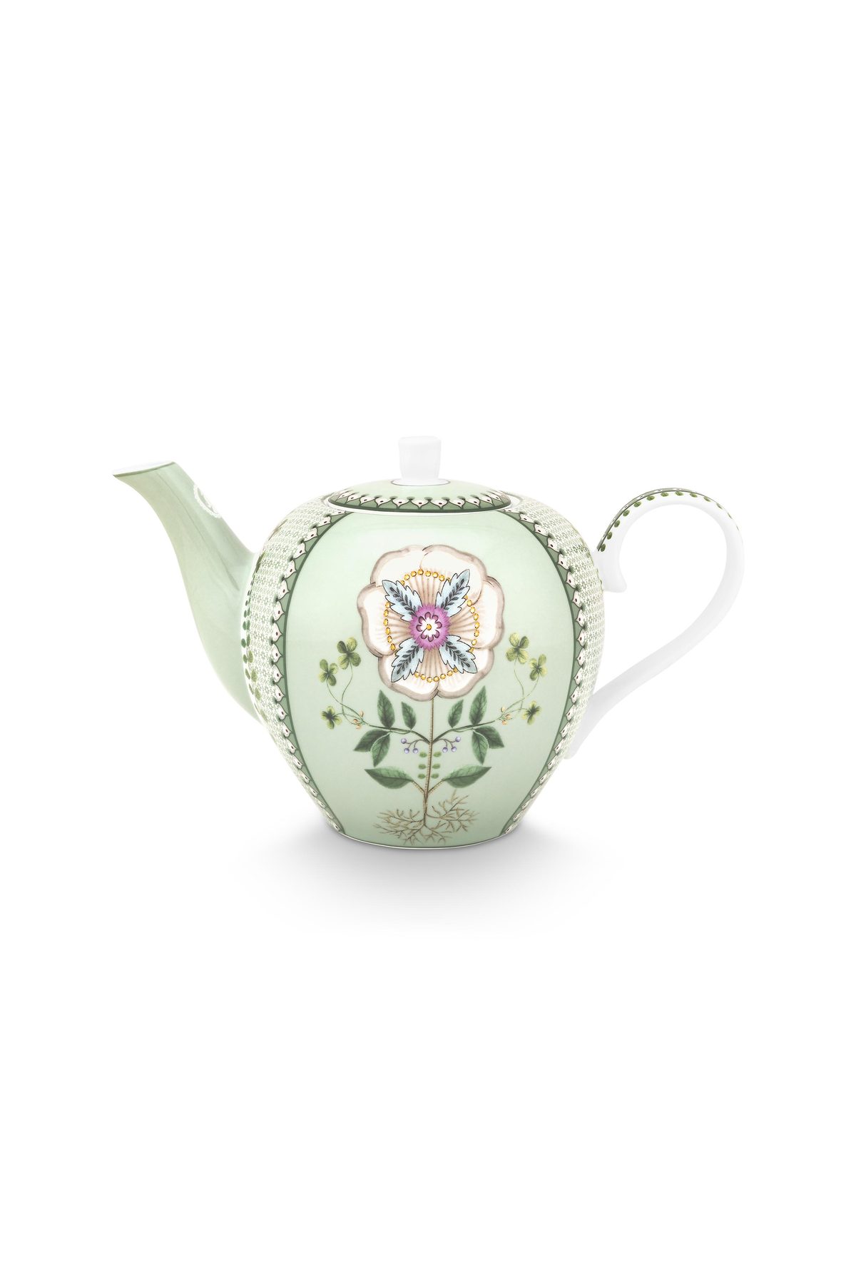 Pip Studio Lily & Lotus green Tea Pot Teekanne 1,6l
