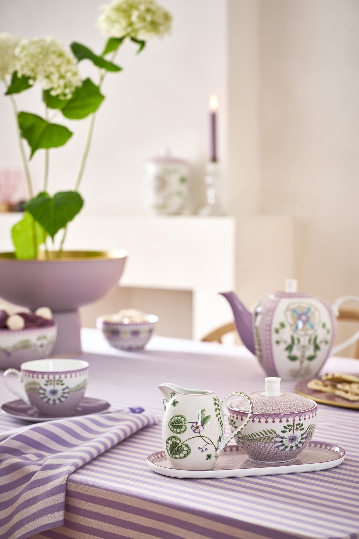 Pip Studio Lily & Lotus Sugar Bowl Zuckerdose lila – Bild 4