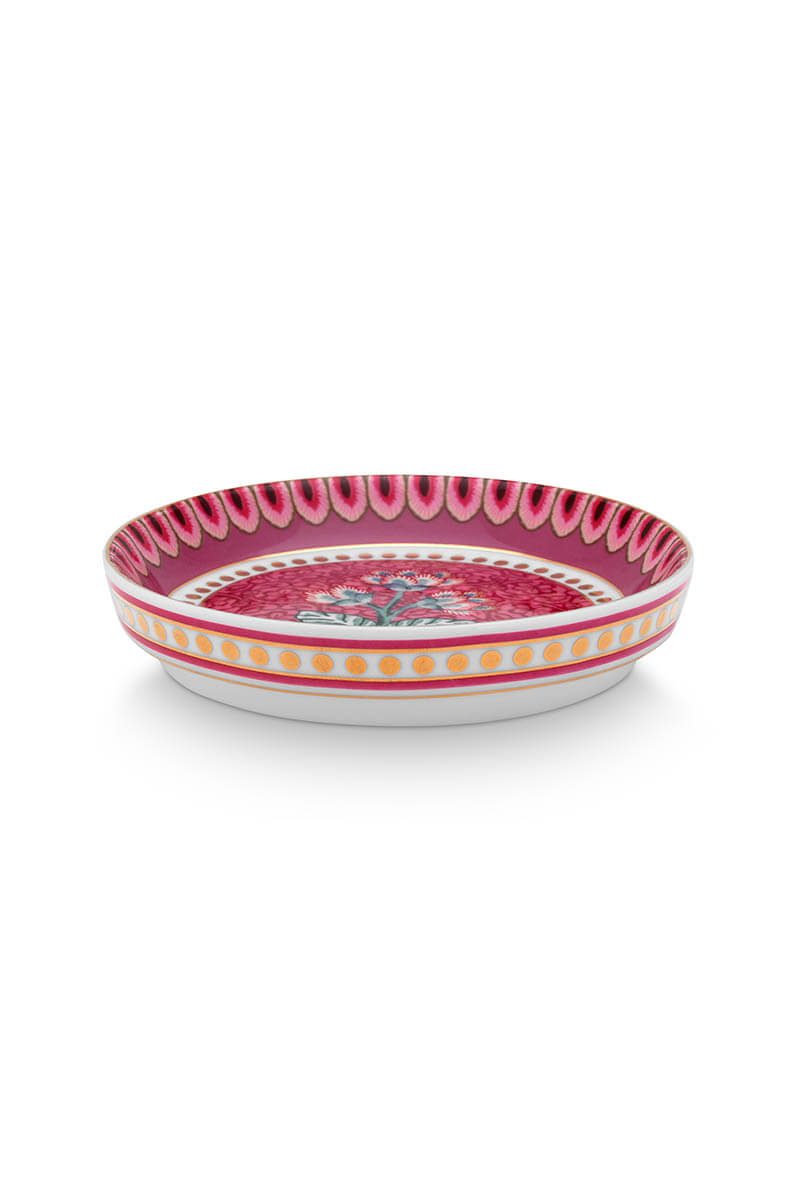 Pip Studio Flower Festival dark pink Plate Teller Tea tip – Bild 3