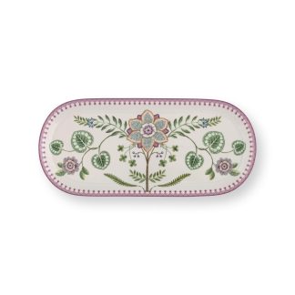 Pip Studio Lily & Lotus lila Cake Tray Platte Teller oval lila 25cm