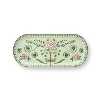 Pip Studio Lily & Lotus green Cake Tray Platte oval 25 cm