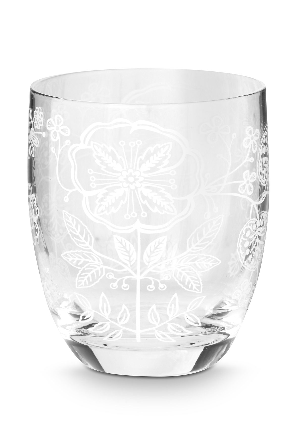 Pip Studio Glas 280 ml Flower white