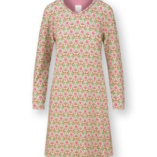 Pip Studio Dana Nachthemd langarm Bela Off White – Größe XS