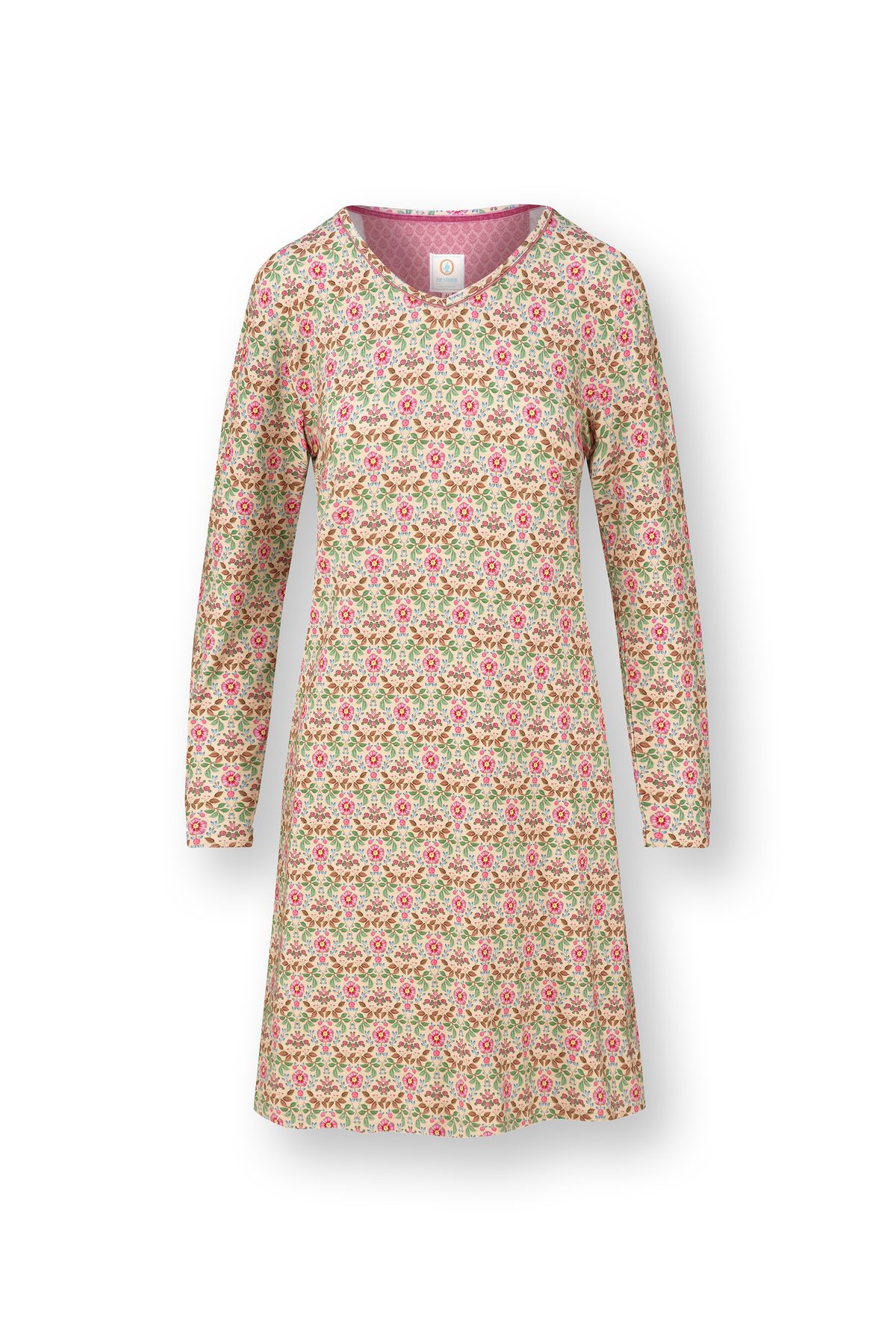 Pip Studio Dana Nachthemd langarm Bela Off White – Größe XS – Bild 6