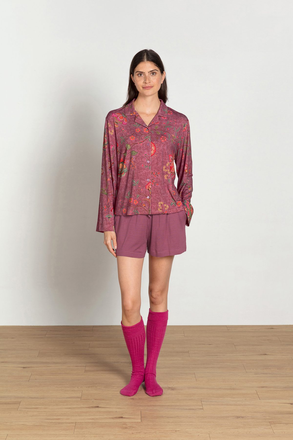 Pip Studio Faye Langarmshirt Mumbai Morning Pink – Größe XS – Bild 8