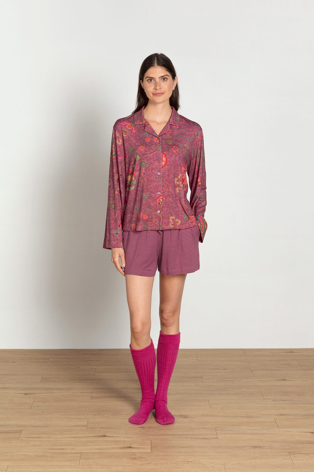 Pip Studio Faye Langarmshirt Mumbai Morning Pink – Größe S – Bild 3