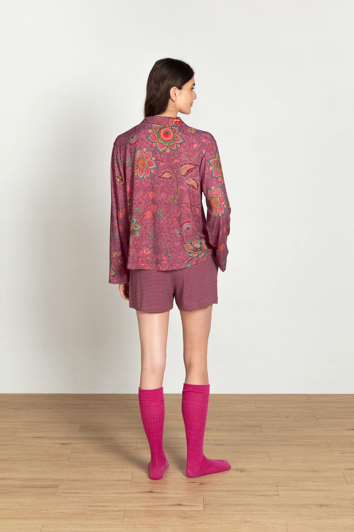 Pip Studio Faye Langarmshirt Mumbai Morning Pink – Größe L – Bild 5