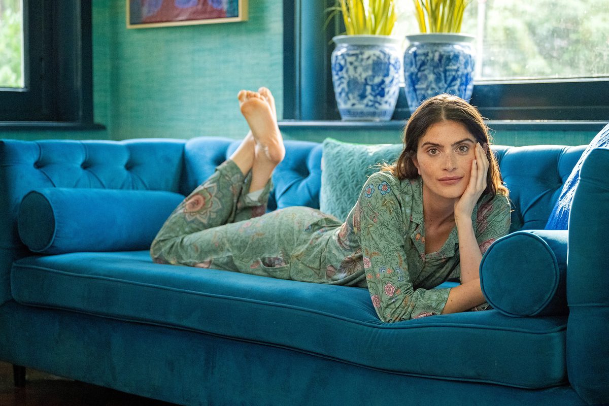 Pip Studio Faye Langarmshirt Mumbai Morning Grün – Größe XS – Bild 12