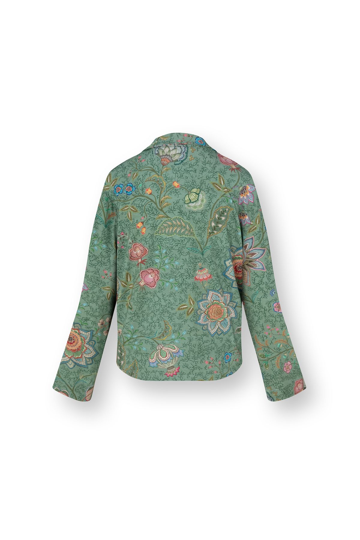 Pip Studio Faye Langarmshirt Mumbai Morning Grün – Größe L – Bild 2
