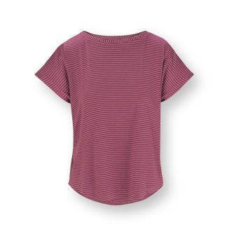 Pip Studio Tatum T-Shirt Little Sumo Stripe Pink – Größe XL