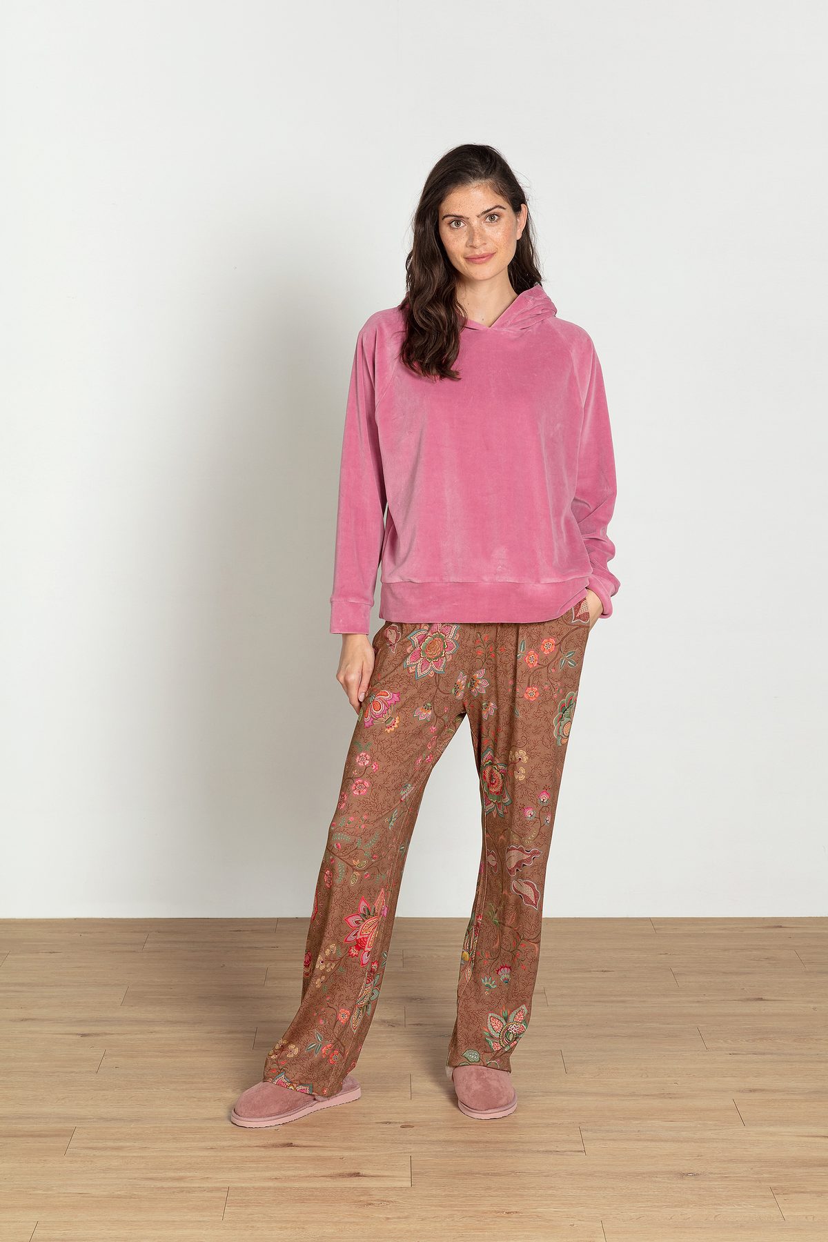 Pip Studio Tamari Kapuzenpullover Velvet Pink – Größe S – Bild 3