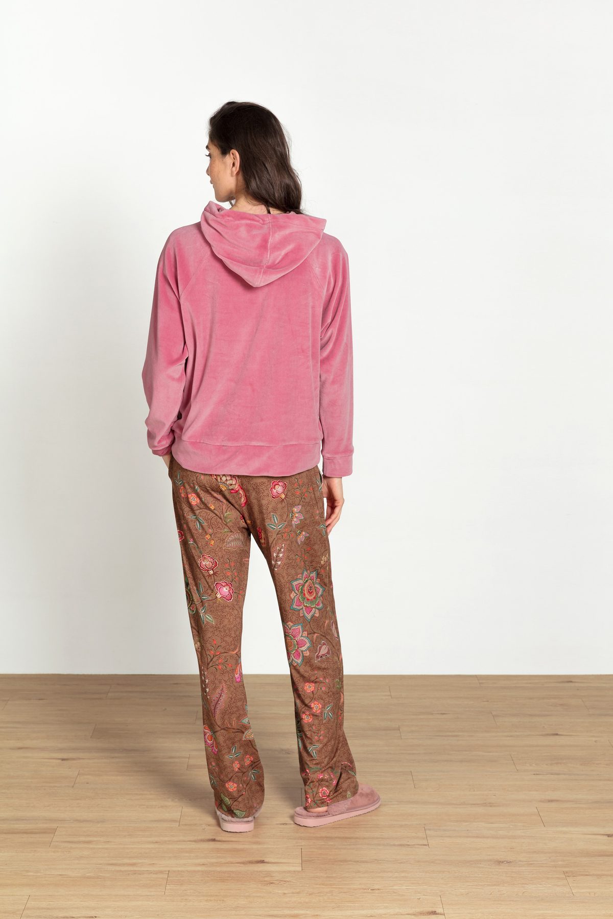 Pip Studio Tamari Kapuzenpullover Velvet Pink – Größe M – Bild 5