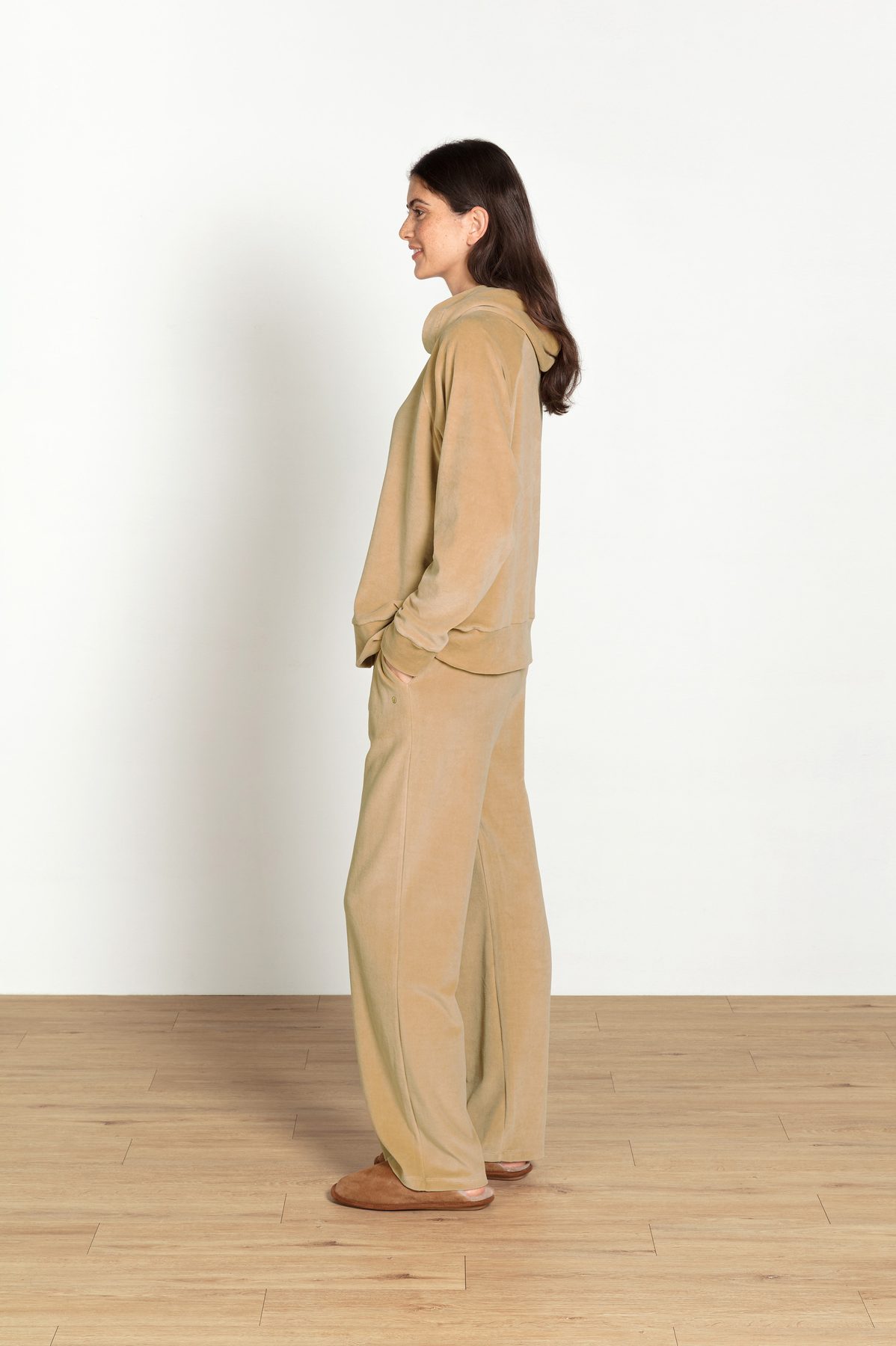 Pip Studio Britta Loungehose Velvet Beige – Größe XL – Bild 11