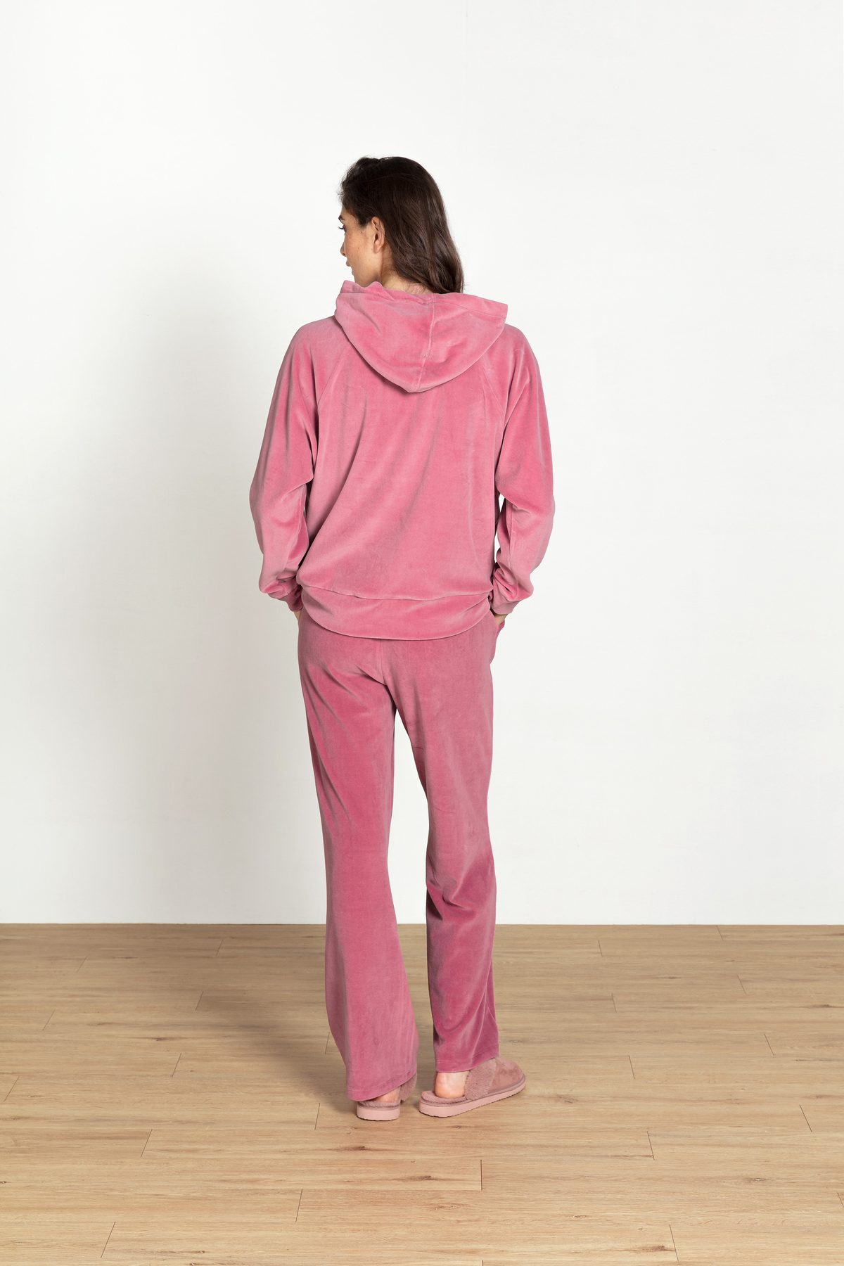 Pip Studio Britta Loungehose Velvet Pink – Größe XS – Bild 9
