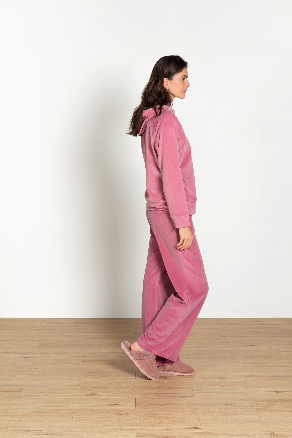 Pip Studio Britta Loungehose Velvet Pink – Größe XS – Bild 19