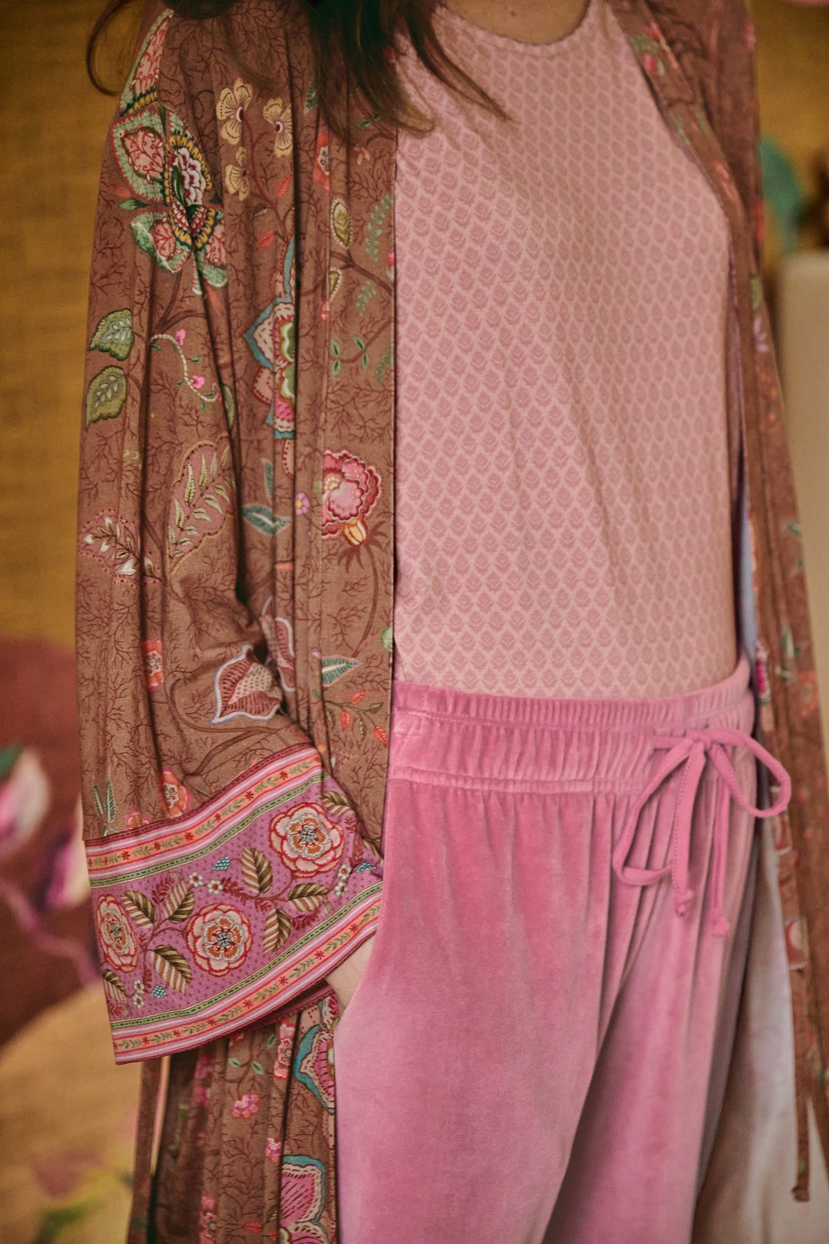 Pip Studio Britta Loungehose Velvet Pink – Größe XS – Bild 22