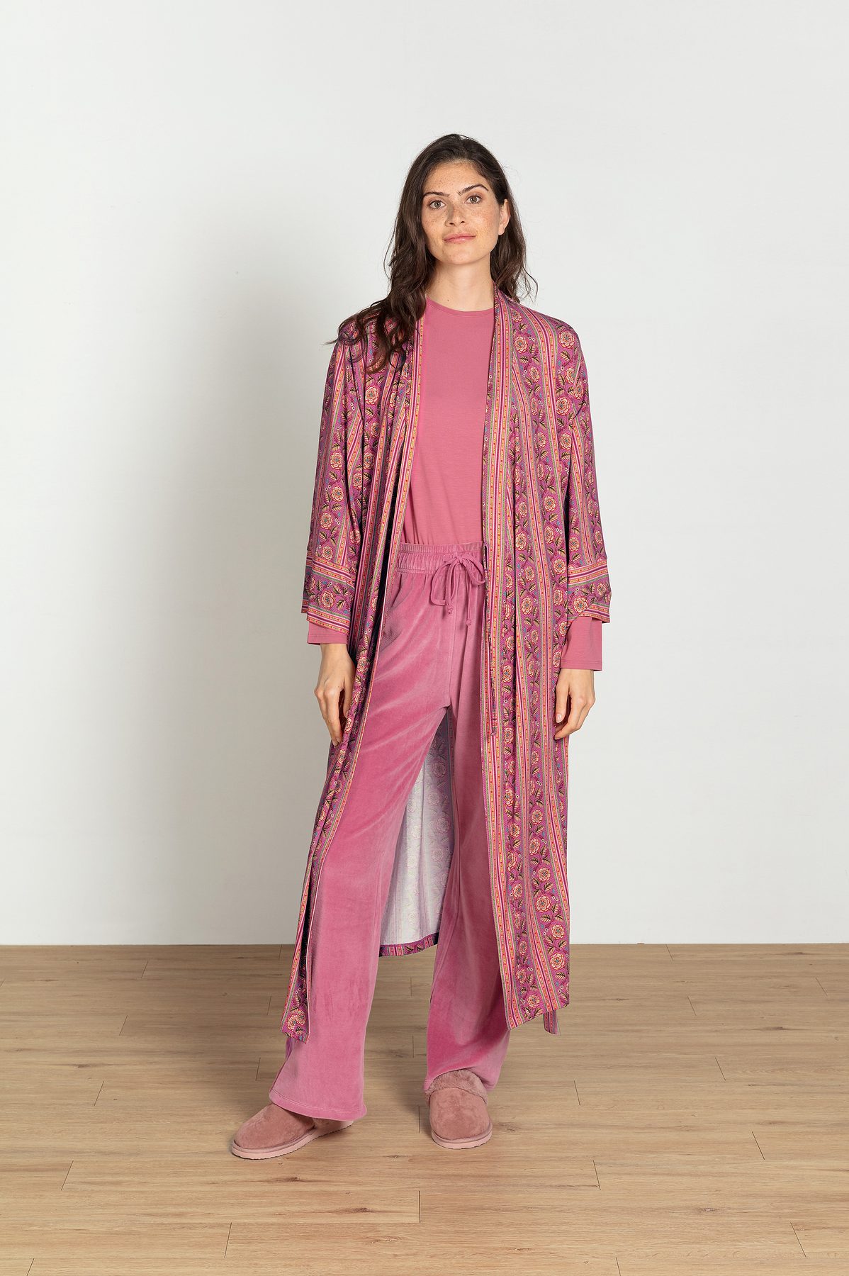 Pip Studio Britta Loungehose Velvet Pink – Größe S – Bild 6