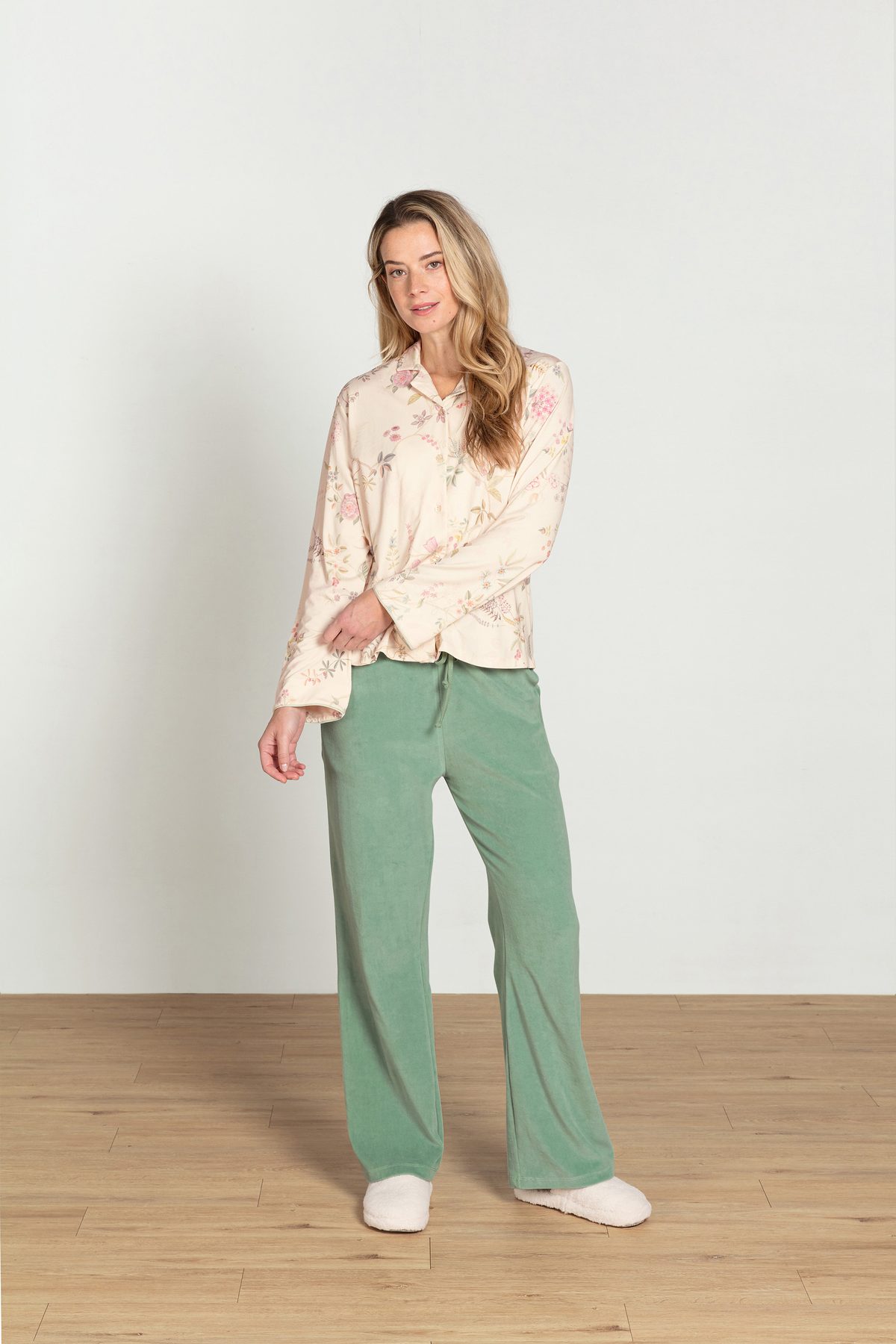 Pip Studio Britta Loungehose Velvet Grün – Größe XS – Bild 14