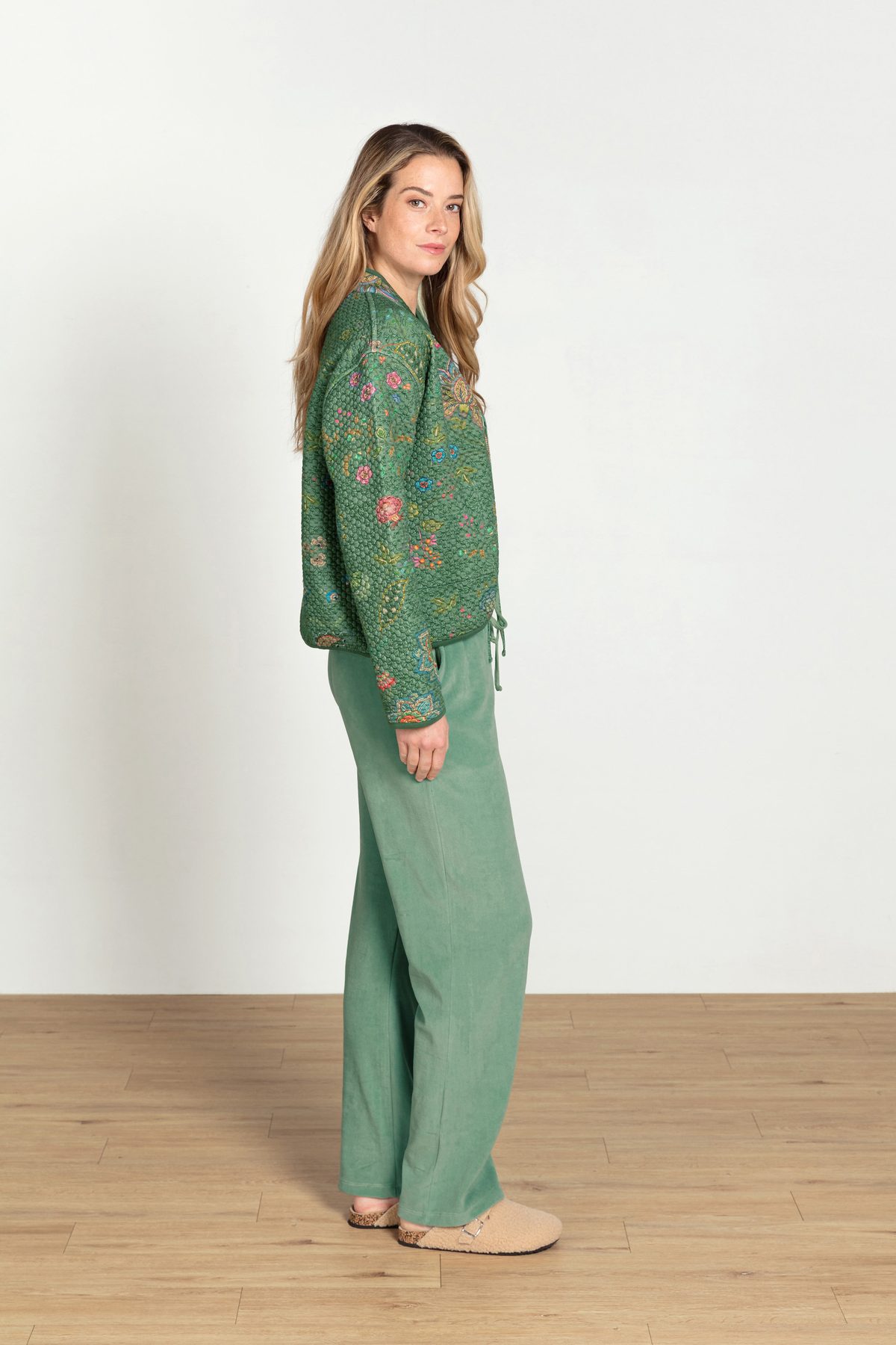 Pip Studio Britta Loungehose Velvet Grün – Größe XS – Bild 21