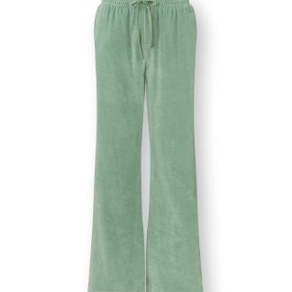 Pip Studio Britta Loungehose Velvet Grün – Größe S