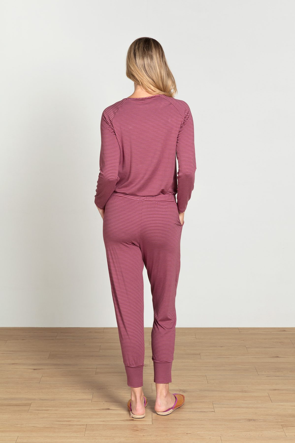 Pip Studio Bobien Loungehose Little Sumo Stripe Pink – Größe XL – Bild 5