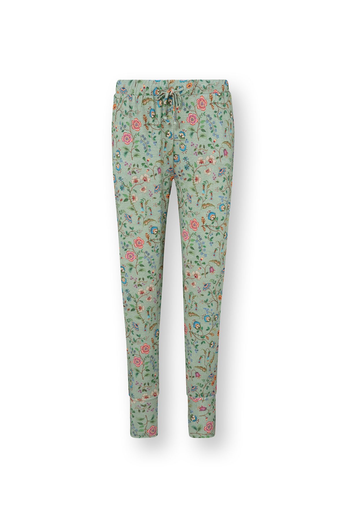 Pip Studio Bobien Loungehose Flora Bangalore Grün – Größe XS – Bild 9