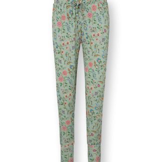 Pip Studio Bobien Loungehose Flora Bangalore Grün – Größe XL