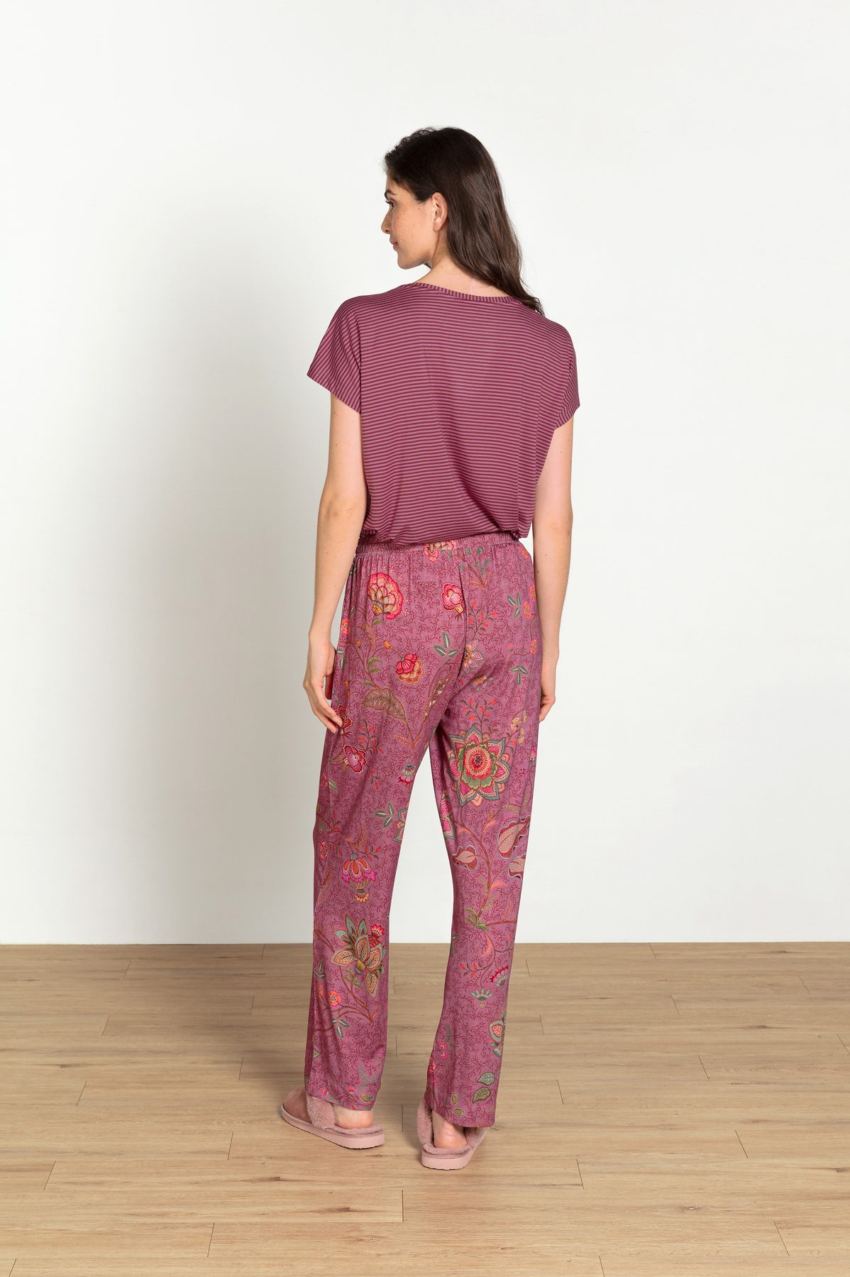 Pip Studio Belin Loungehose Mumbai Morning Pink – Größe M – Bild 5