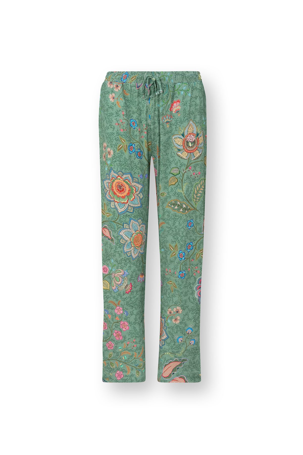 Pip Studio Belin Loungehose Mumbai Morning Grün – Größe L