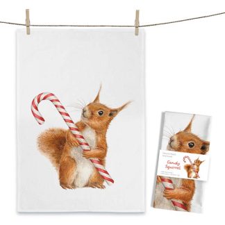 Maluu Design Geschirrtuch Candy Squirrel Eichhörnchen
