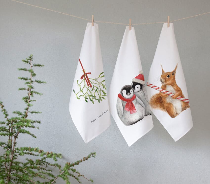 Maluu Design Geschirrtuch Mistletoe Mistelzweig – Bild 2
